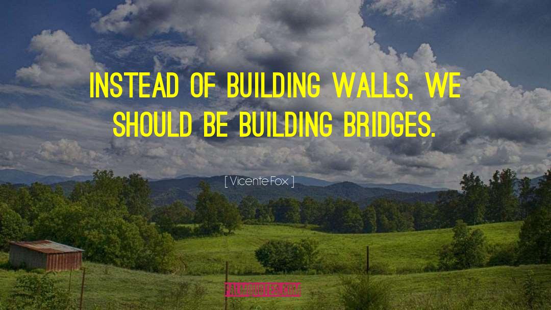 Building Walls quotes by Vicente Fox