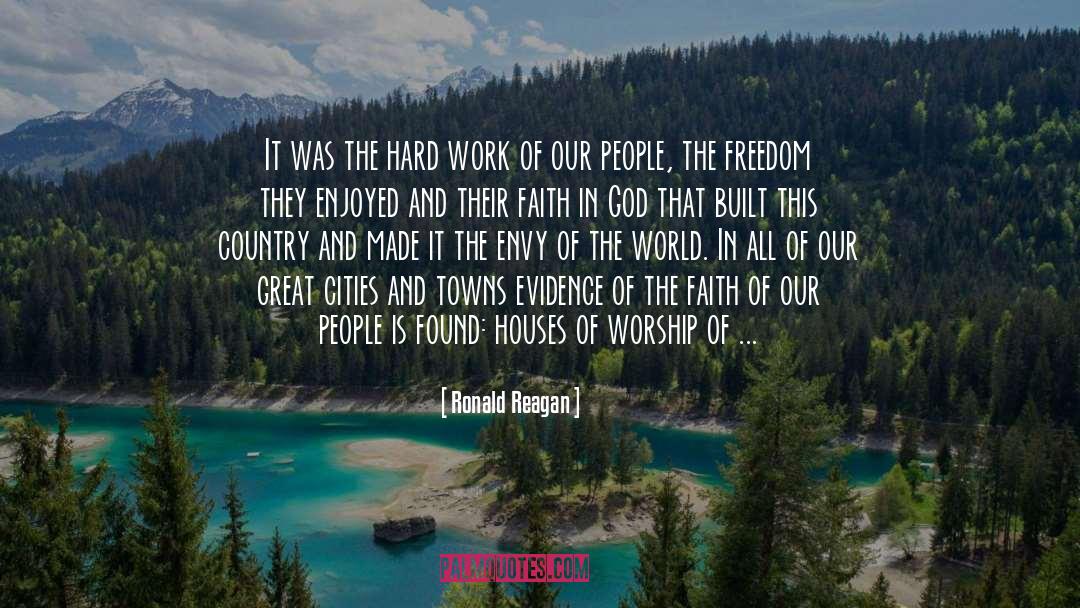Built quotes by Ronald Reagan