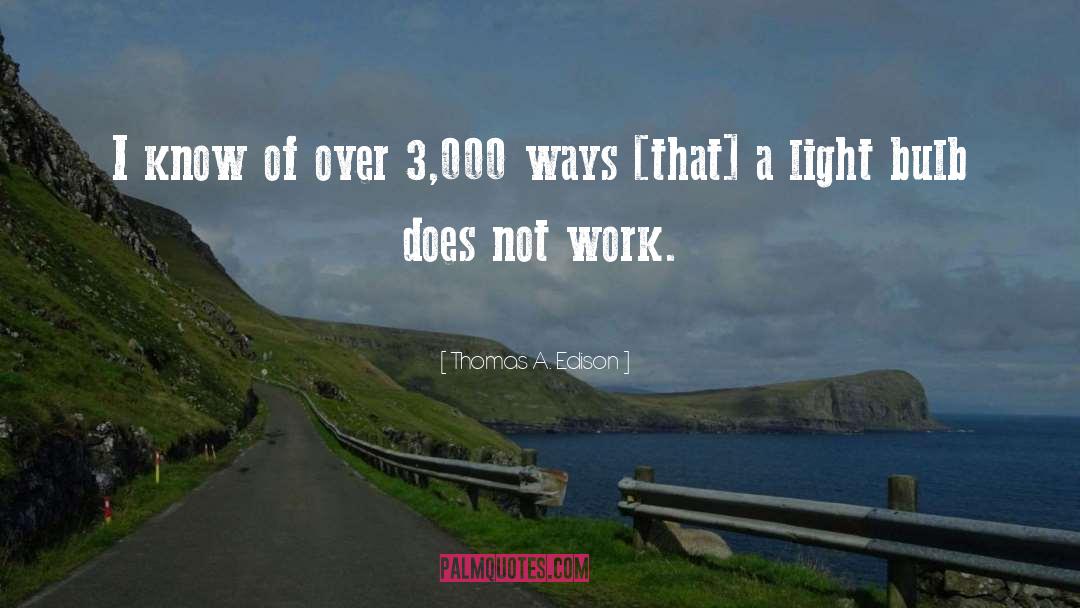 Bulb quotes by Thomas A. Edison