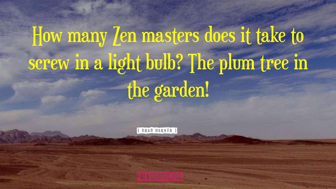 Bulbs quotes by Brad Warner