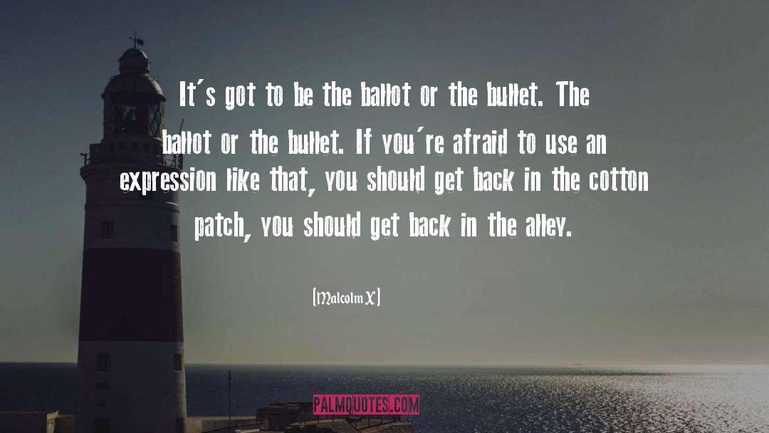 Bullets quotes by Malcolm X