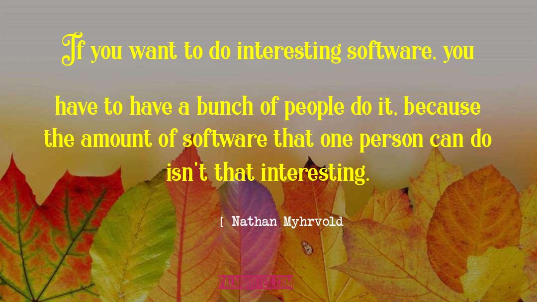 Bullhorn Software quotes by Nathan Myhrvold