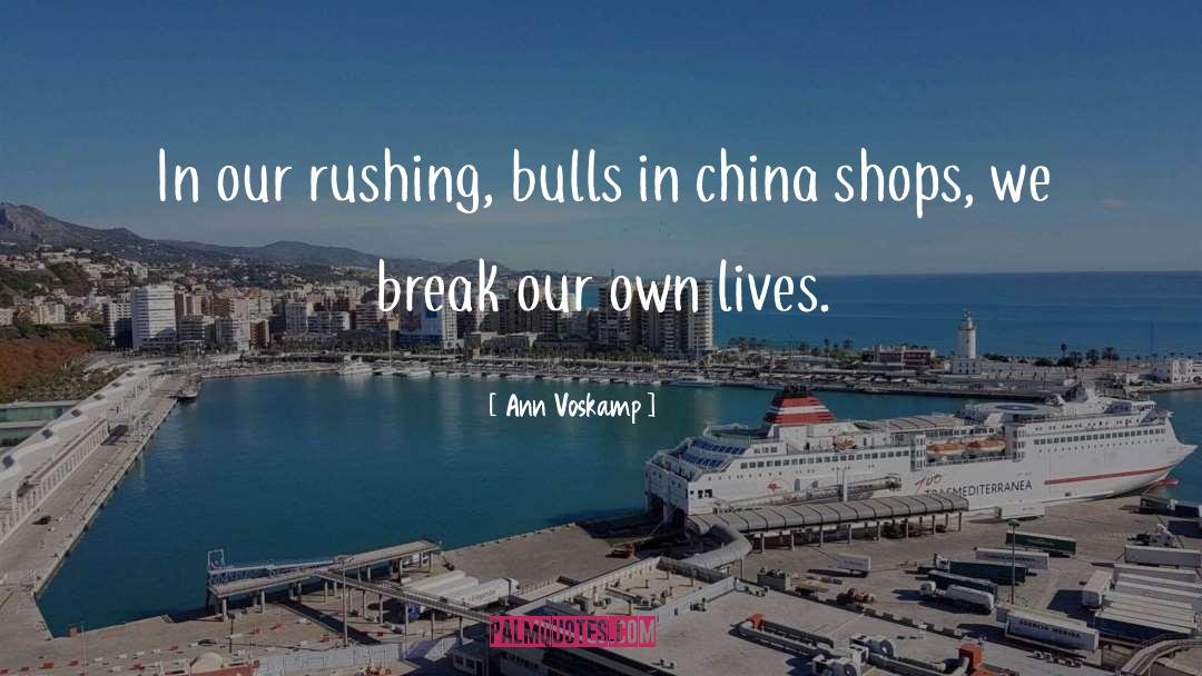 Bulls quotes by Ann Voskamp