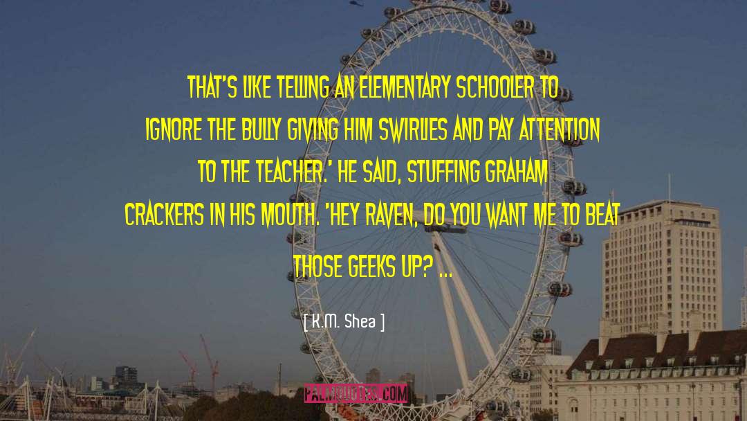 Bully quotes by K.M. Shea