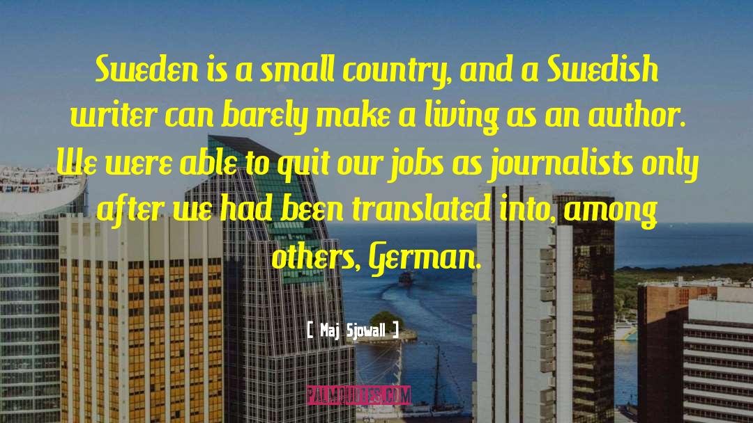 Bulmahn German quotes by Maj Sjowall