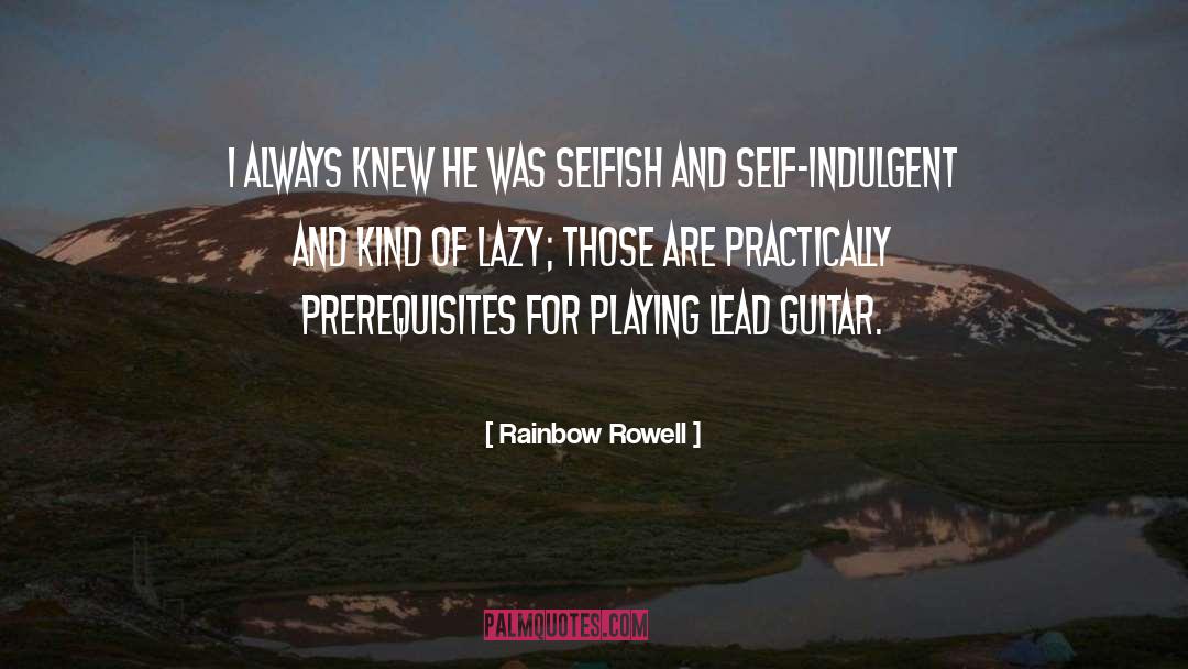 Bumblefoot Guitarist quotes by Rainbow Rowell