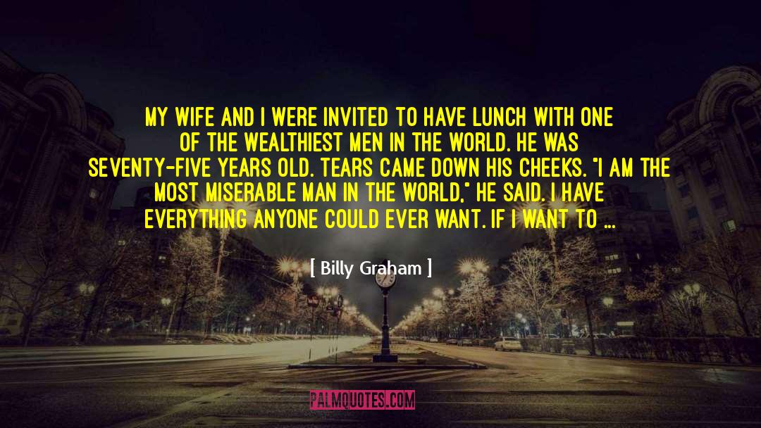 Bumbling Old Man quotes by Billy Graham