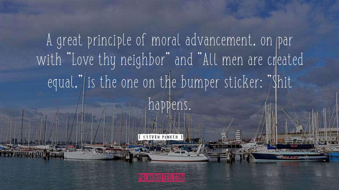 Bumper Sticker Christian quotes by Steven Pinker