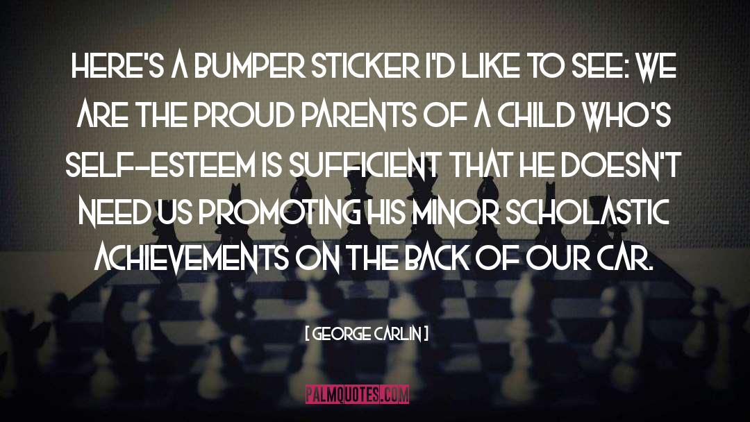 Bumper Sticker Christian quotes by George Carlin