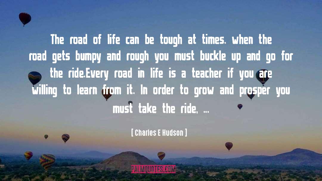 Bumpy quotes by Charles E Hudson