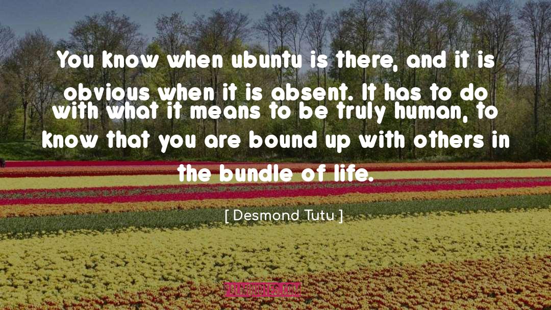 Bundles quotes by Desmond Tutu
