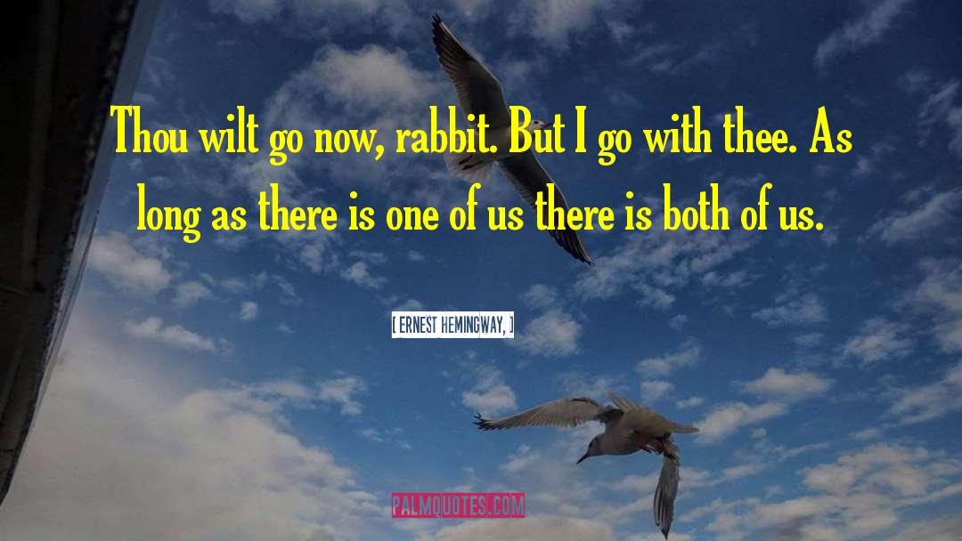 Bunny Rabbit quotes by Ernest Hemingway,