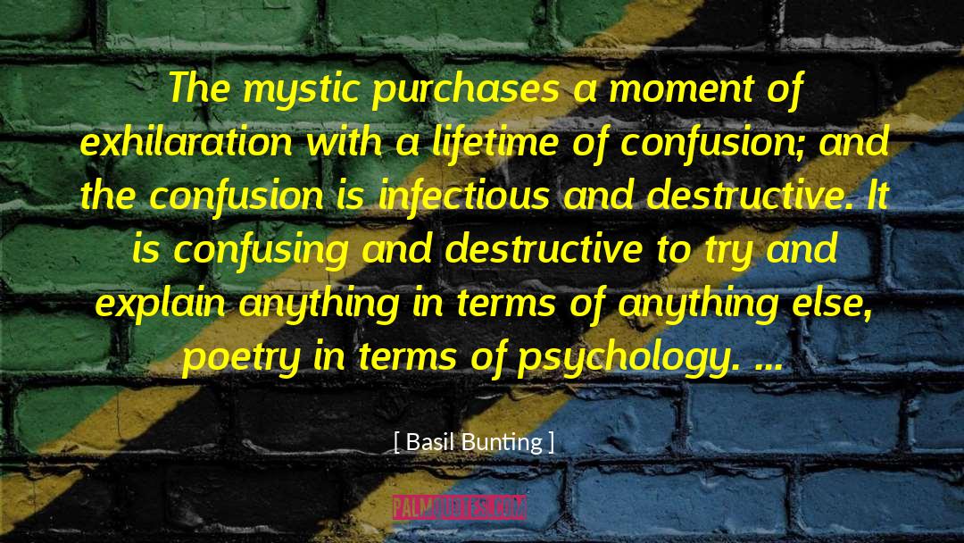 Bunting quotes by Basil Bunting