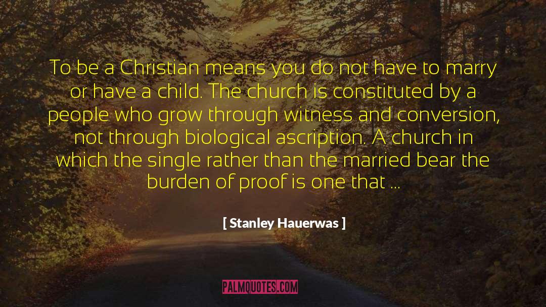 Burden Of Proof quotes by Stanley Hauerwas