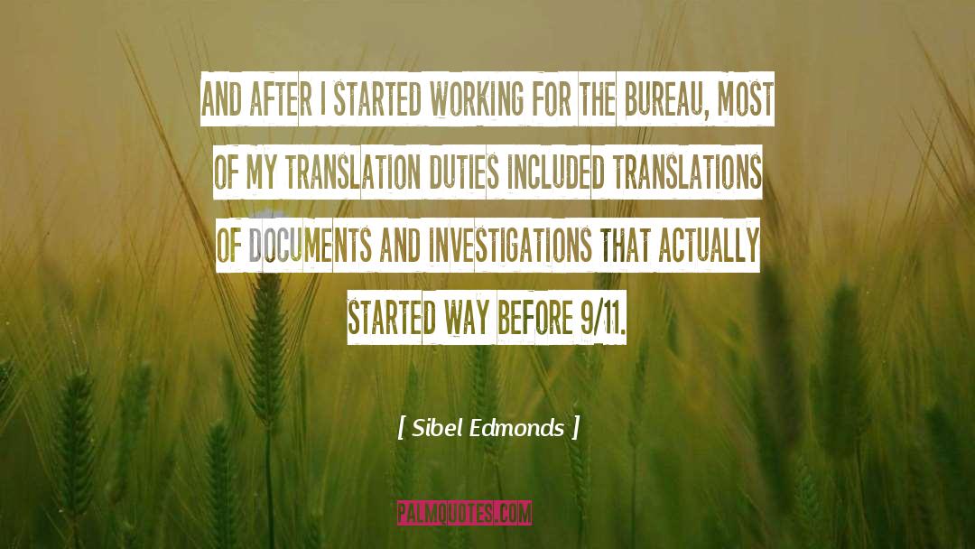 Bureau quotes by Sibel Edmonds