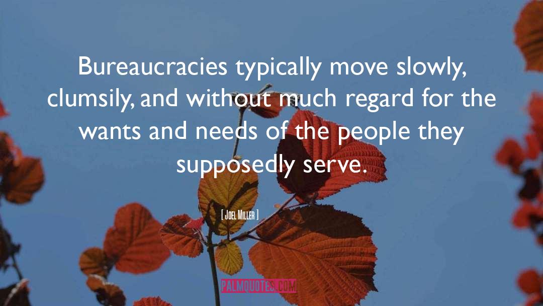 Bureaucracies quotes by Joel Miller