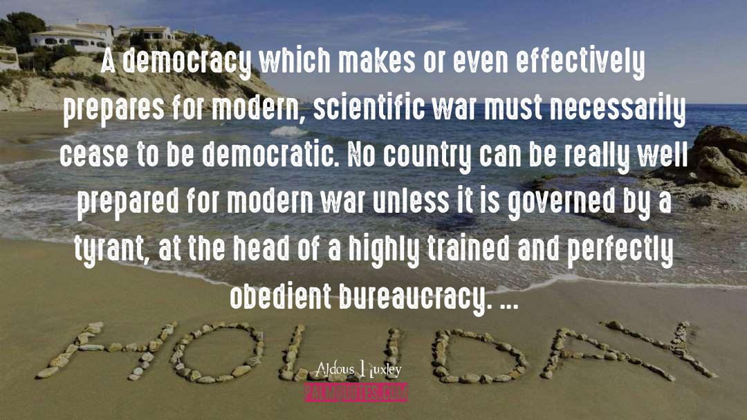 Bureaucracy quotes by Aldous Huxley