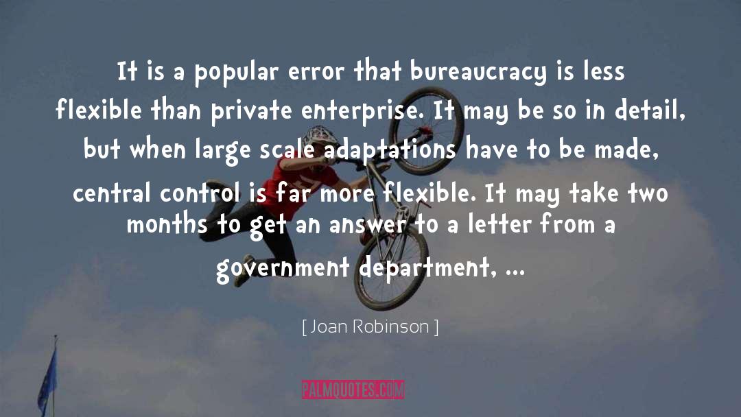 Bureaucracy quotes by Joan Robinson