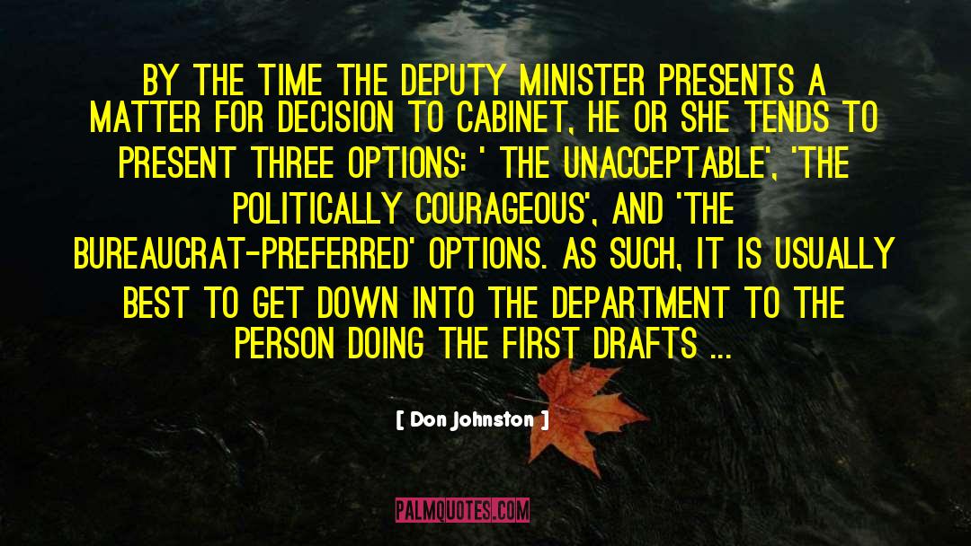 Bureaucrat quotes by Don Johnston