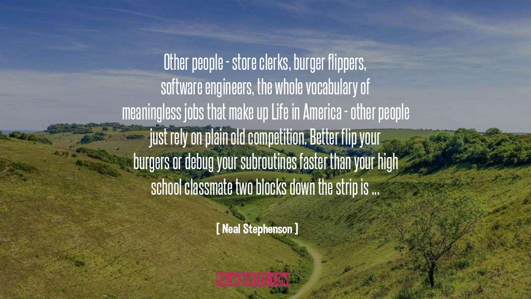 Burger quotes by Neal Stephenson