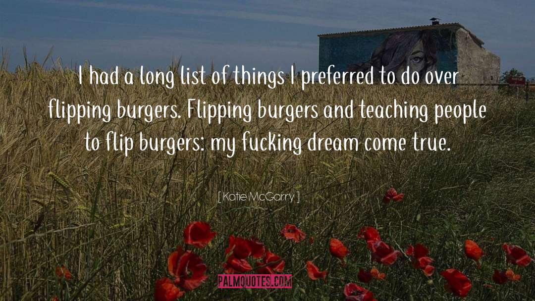 Burgers quotes by Katie McGarry