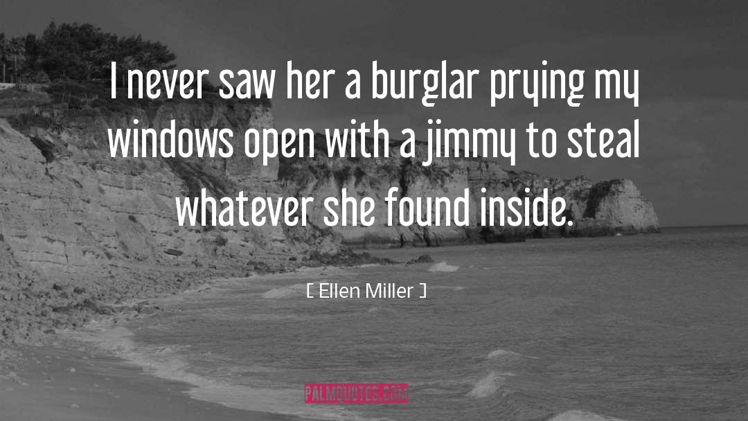 Burglar quotes by Ellen Miller