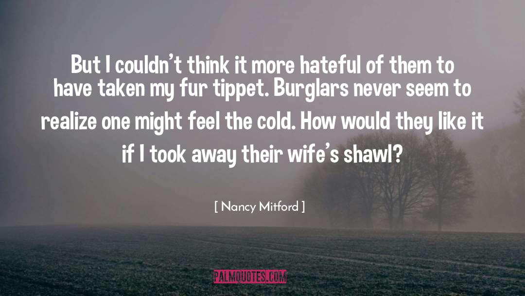 Burglars quotes by Nancy Mitford