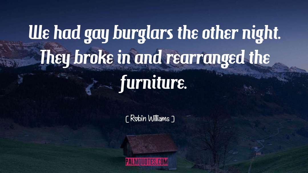 Burglars quotes by Robin Williams