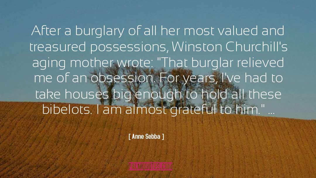 Burglary quotes by Anne Sebba