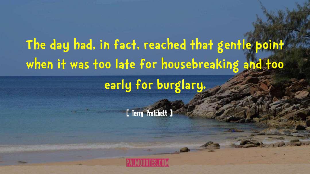 Burglary quotes by Terry Pratchett