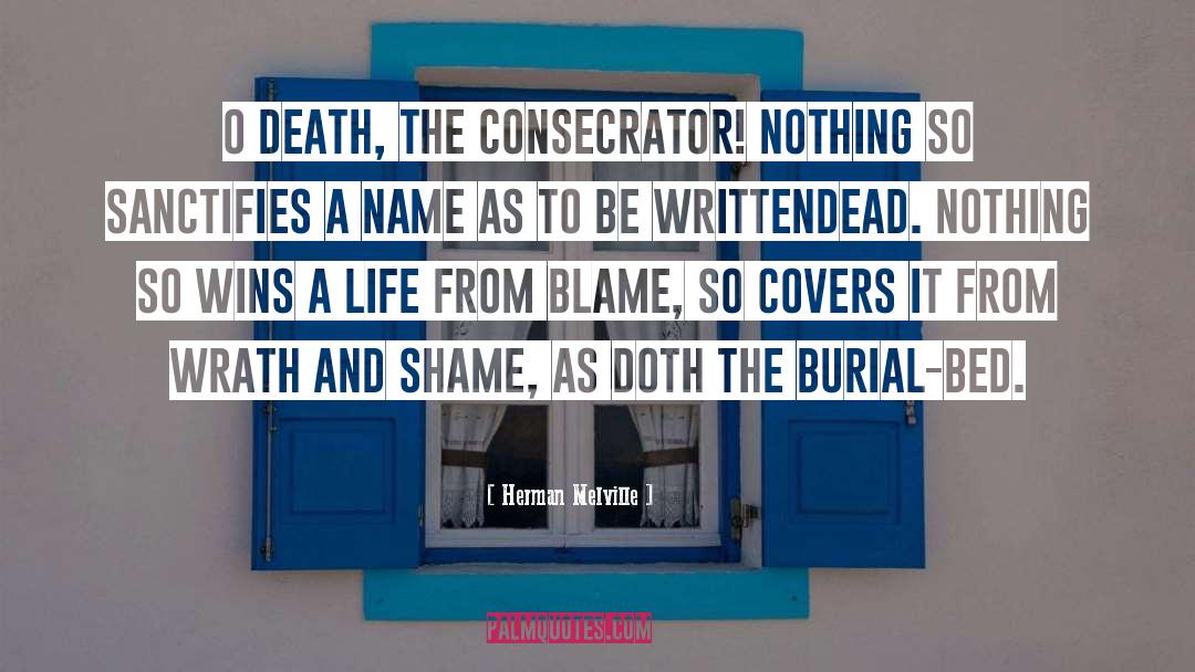 Burial quotes by Herman Melville
