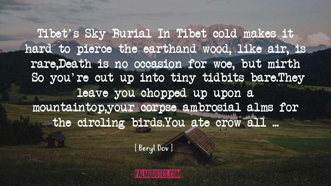 Burial quotes by Beryl Dov