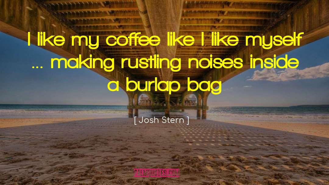 Burlap quotes by Josh Stern
