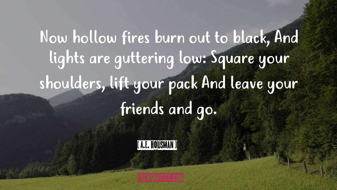 Burn Out quotes by A.E. Housman