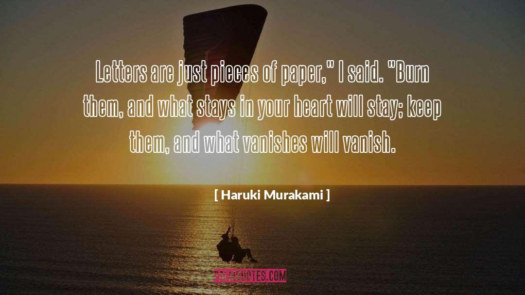 Burn quotes by Haruki Murakami