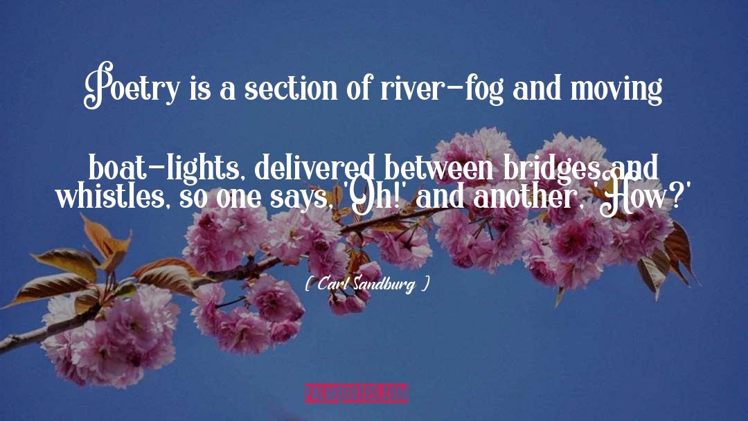 Burning Bridges quotes by Carl Sandburg