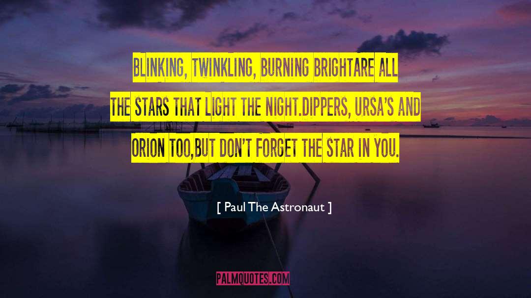 Burning Bright quotes by Paul The Astronaut