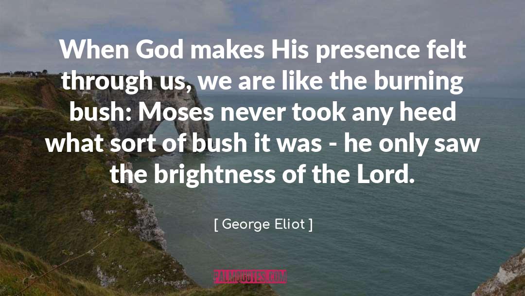 Burning Bush quotes by George Eliot