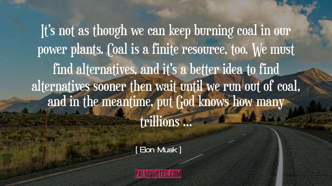 Burning Coal quotes by Elon Musk