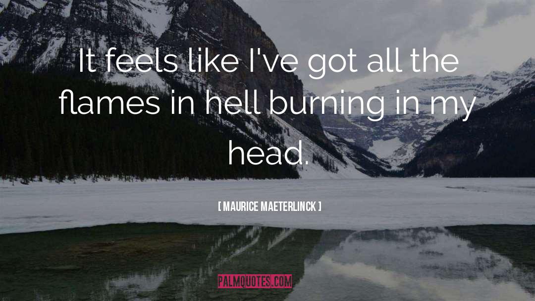 Burning Coal quotes by Maurice Maeterlinck