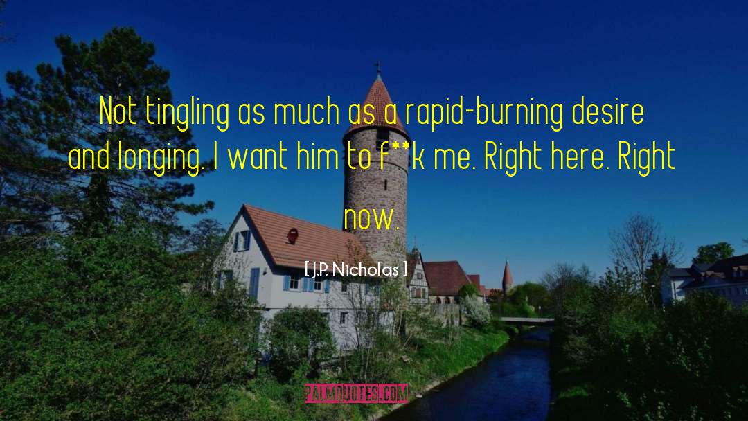 Burning Desire quotes by J.P. Nicholas