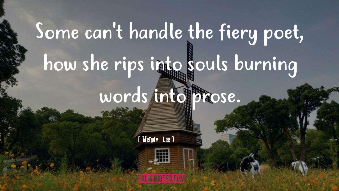 Burning Falls quotes by Melody  Lee