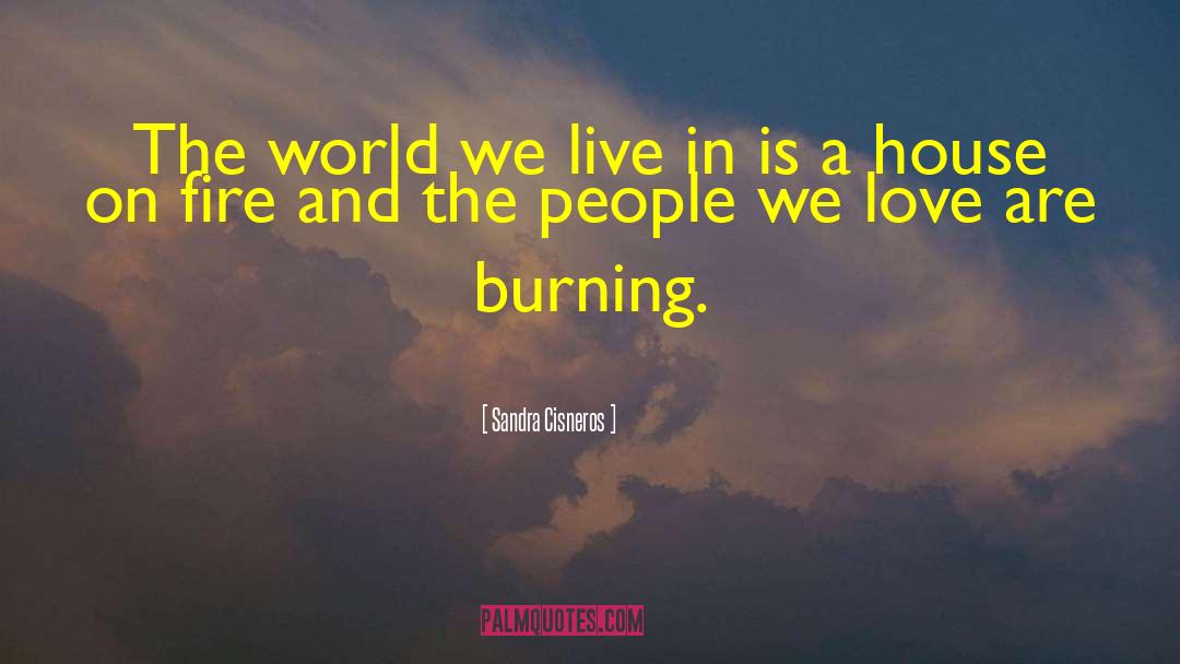 Burning Fire quotes by Sandra Cisneros