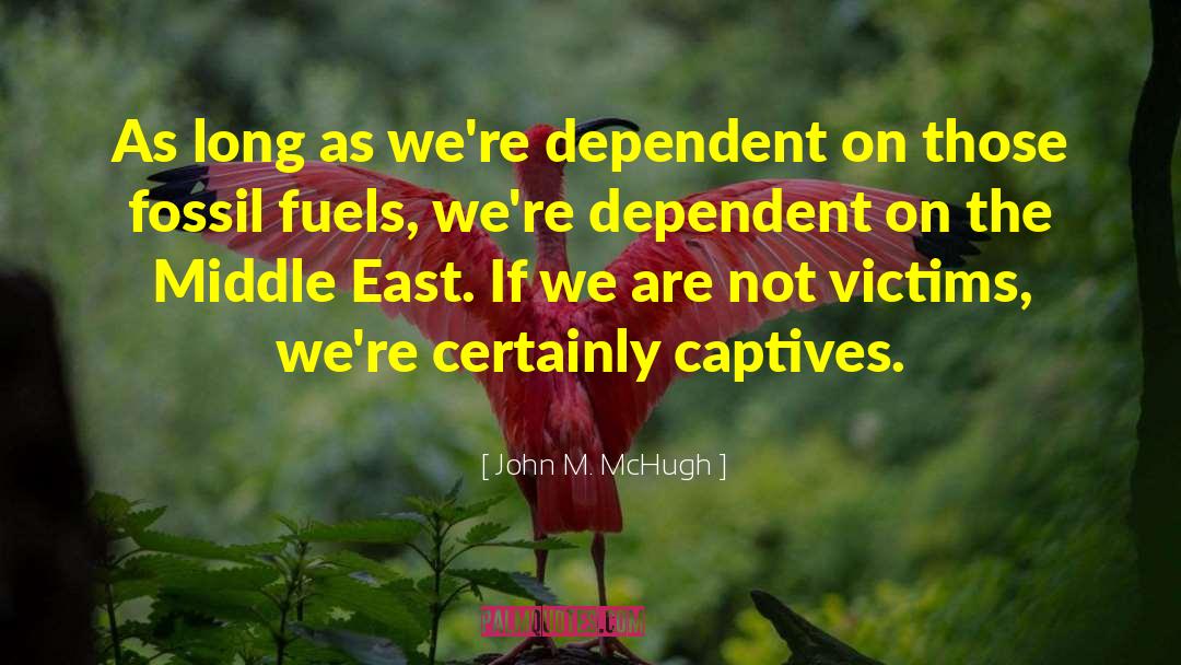 Burning Fossil Fuels quotes by John M. McHugh