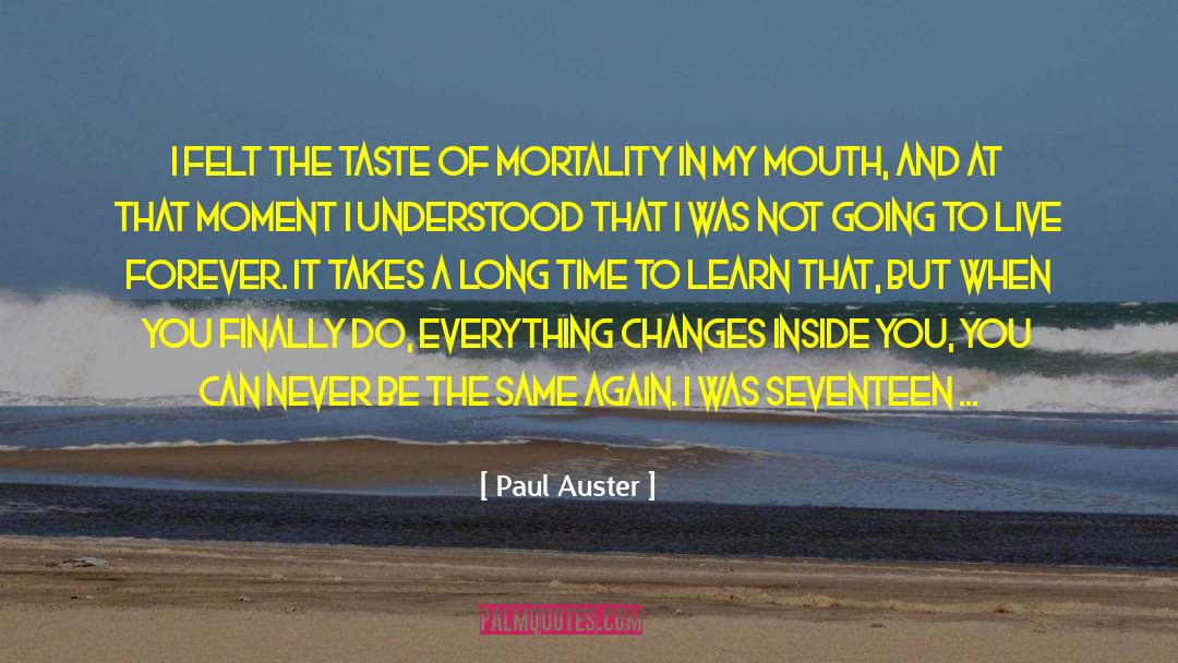 Burning Inside quotes by Paul Auster