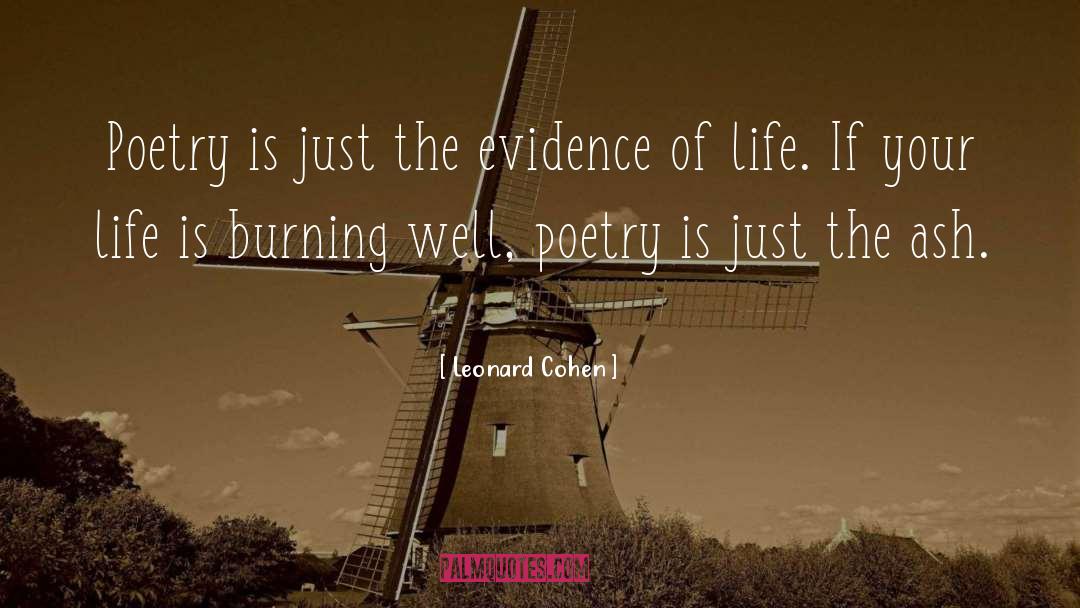 Burning quotes by Leonard Cohen