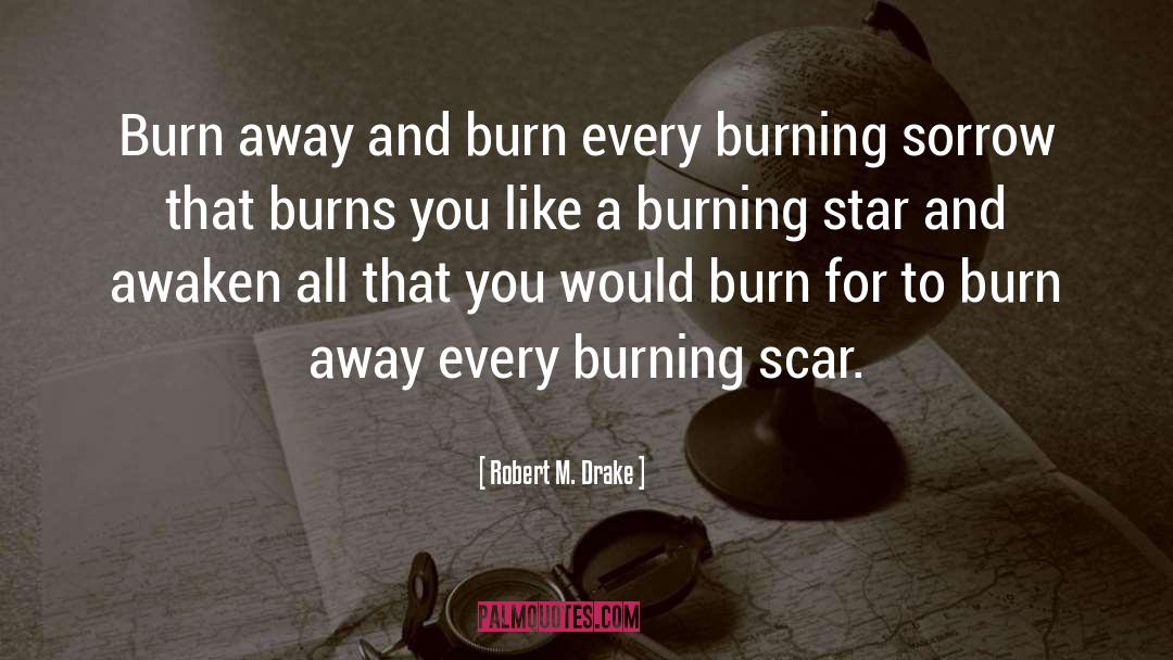 Burning quotes by Robert M. Drake