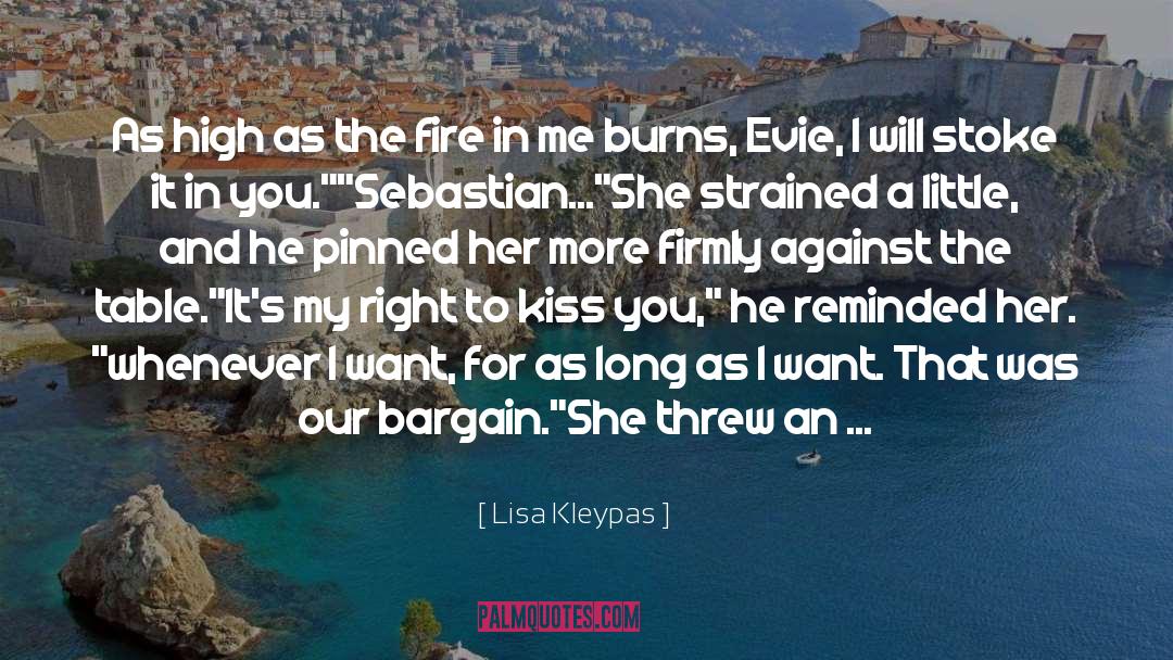 Burns quotes by Lisa Kleypas