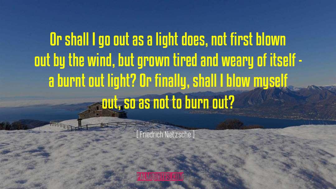 Burnt Out quotes by Friedrich Nietzsche