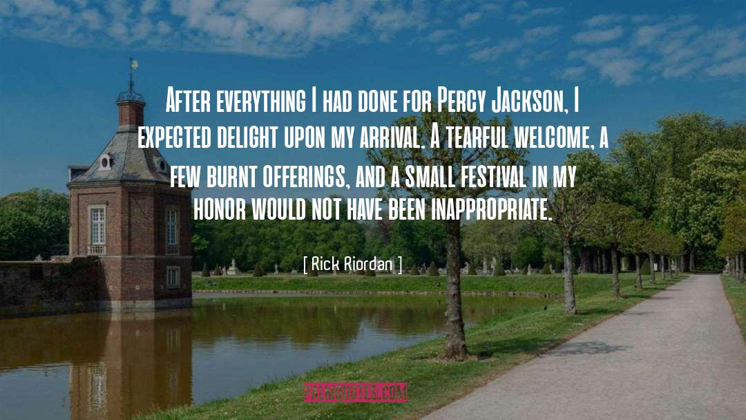 Burnt quotes by Rick Riordan